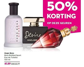 Aanbiedingen Hugo boss boss bottled sport eau de toilette - Hugo Boss - Geldig van 27/10/2014 tot 16/11/2014 bij Ici Paris XL