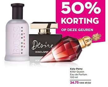 Aanbiedingen Katy perry killer queen eau de parfum - Katy Perry - Geldig van 27/10/2014 tot 16/11/2014 bij Ici Paris XL