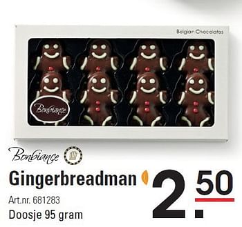 Aanbiedingen Gingerbreadman - Bonbiance - Geldig van 18/09/2014 tot 05/12/2014 bij Sligro