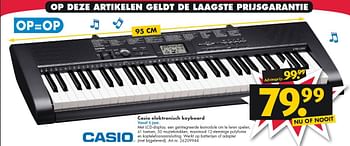 Aanbiedingen Casio elektronisch keyboard - Casio - Geldig van 26/09/2014 tot 07/12/2014 bij Bart Smit