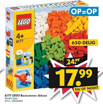 Aanbiedingen 6177 lego basisstenen deluxe - Lego - Geldig van 26/09/2014 tot 07/12/2014 bij Bart Smit