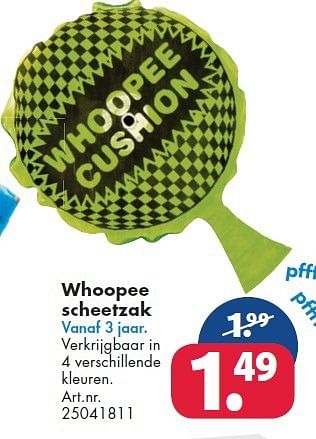 Aanbiedingen Whoopee scheetzak - Huismerk - Bart Smit - Geldig van 26/09/2014 tot 07/12/2014 bij Bart Smit