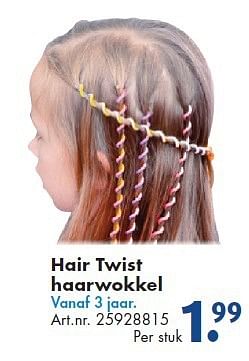 Aanbiedingen Hair twist haarwokkel - Huismerk - Bart Smit - Geldig van 26/09/2014 tot 07/12/2014 bij Bart Smit