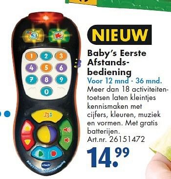 Aanbiedingen Baby`s eerste afstandsbediening - Huismerk - Bart Smit - Geldig van 26/09/2014 tot 07/12/2014 bij Bart Smit