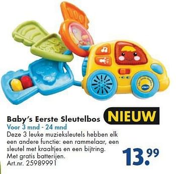 Aanbiedingen Baby`s eerste sleutelbos - Huismerk - Bart Smit - Geldig van 26/09/2014 tot 07/12/2014 bij Bart Smit