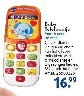 Aanbiedingen Baby telefoontje - Huismerk - Bart Smit - Geldig van 26/09/2014 tot 07/12/2014 bij Bart Smit
