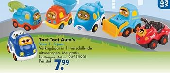 Aanbiedingen Toet toet auto`s - Toet Toet Auto's - Geldig van 26/09/2014 tot 07/12/2014 bij Bart Smit
