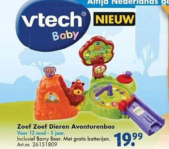 Aanbiedingen Zoef zoef dieren avonturenbos - Vtech - Geldig van 26/09/2014 tot 07/12/2014 bij Bart Smit