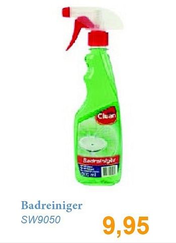 Aanbiedingen Badreiniger - Clean - Geldig van 01/11/2014 tot 30/11/2014 bij Sanitairwinkel