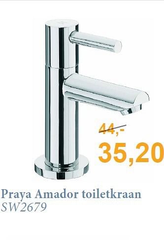Aanbiedingen Praya amador toiletkraan - Praya - Geldig van 01/11/2014 tot 30/11/2014 bij Sanitairwinkel