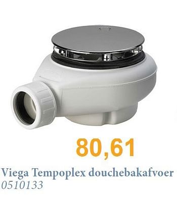 Aanbiedingen Viega tempoplex douchebakafvoer - Viega - Geldig van 01/11/2014 tot 30/11/2014 bij Sanitairwinkel