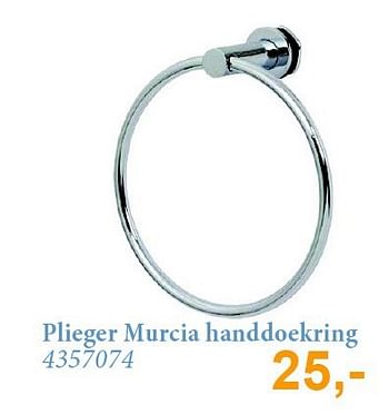 Aanbiedingen Plieger murcia handdoekring - Plieger - Geldig van 01/11/2014 tot 30/11/2014 bij Sanitairwinkel