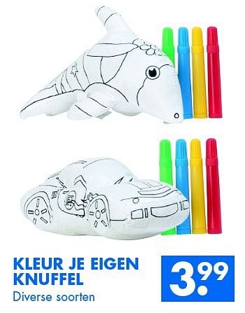 Aanbiedingen Kleur je eigen knuffel - Huismerk - Zeeman  - Geldig van 08/11/2014 tot 22/11/2014 bij Zeeman