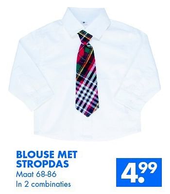 Aanbiedingen Blouse met stropdas - Huismerk - Zeeman  - Geldig van 08/11/2014 tot 22/11/2014 bij Zeeman