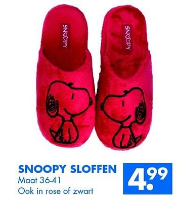 Aanbiedingen Snoopy sloffen - Snoopy - Geldig van 08/11/2014 tot 22/11/2014 bij Zeeman