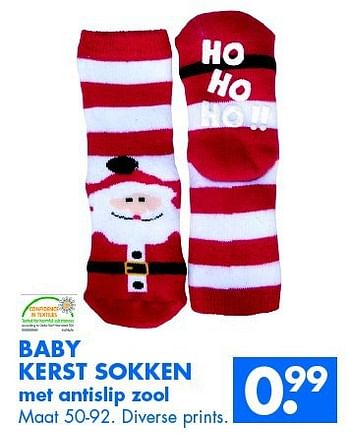 Aanbiedingen Baby kerst sokken - Huismerk - Zeeman  - Geldig van 08/11/2014 tot 22/11/2014 bij Zeeman