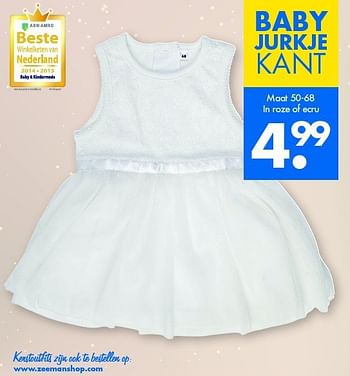 Aanbiedingen Baby jurkje kant - Huismerk - Zeeman  - Geldig van 08/11/2014 tot 22/11/2014 bij Zeeman