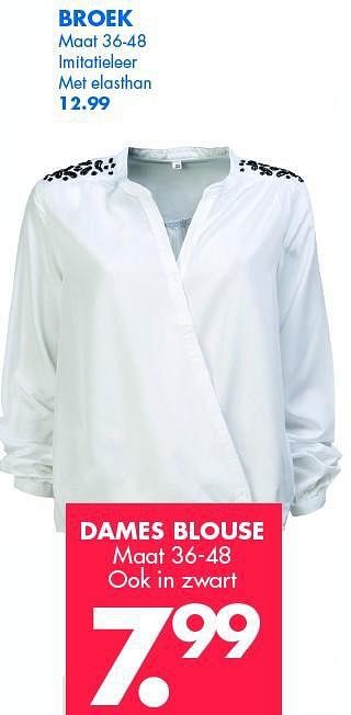 Aanbiedingen Dames blouse - Huismerk - Zeeman  - Geldig van 08/11/2014 tot 22/11/2014 bij Zeeman