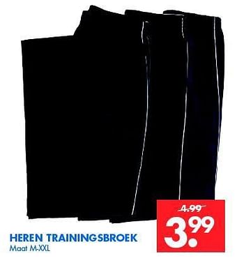 Aanbiedingen Heren trainingsbroek - Huismerk - Zeeman  - Geldig van 08/11/2014 tot 22/11/2014 bij Zeeman