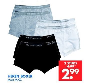 Aanbiedingen Heren boxer - Huismerk - Zeeman  - Geldig van 08/11/2014 tot 22/11/2014 bij Zeeman