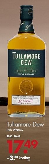 Aanbiedingen Tullamore dew irish whiskey - Tullamore Dew - Geldig van 02/11/2014 tot 15/11/2014 bij Mitra