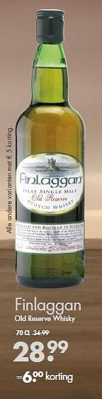 Aanbiedingen Finlaggan old reserve whisky - Finlaggan - Geldig van 02/11/2014 tot 15/11/2014 bij Mitra