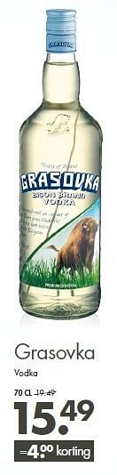 Aanbiedingen Grasovka vodka - Grasovka - Geldig van 02/11/2014 tot 15/11/2014 bij Mitra