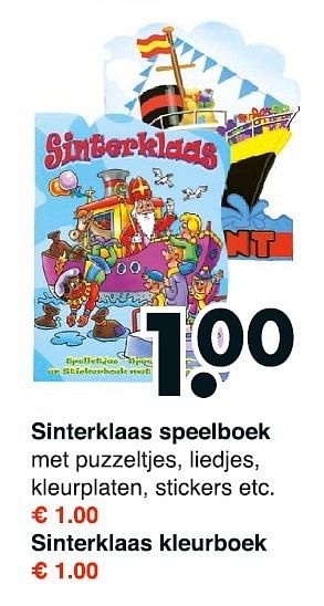 Aanbiedingen Sinterklaas speelboek - Huismerk - Wibra - Geldig van 03/11/2014 tot 15/11/2014 bij Wibra