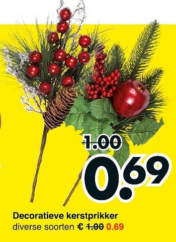 Aanbiedingen Decoratieve kerstprikker - Huismerk - Wibra - Geldig van 03/11/2014 tot 15/11/2014 bij Wibra