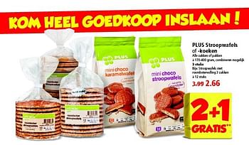 Aanbiedingen Plus stroopwafels of -koeken - Huismerk - Plus - Geldig van 09/11/2014 tot 15/11/2014 bij Plus