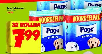 Aanbiedingen Page toiletpapier - Page - Geldig van 09/11/2014 tot 15/11/2014 bij Plus