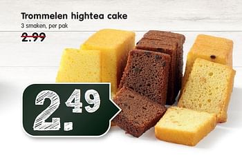 Aanbiedingen Trommelen hightea cake - Trommelen - Geldig van 09/11/2014 tot 15/11/2014 bij Em-té