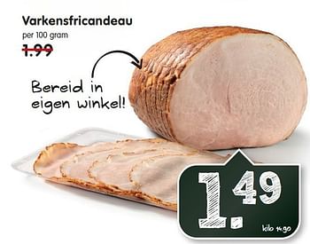 Aanbiedingen Varkensfricandeau - Huismerk - Em-té - Geldig van 09/11/2014 tot 15/11/2014 bij Em-té