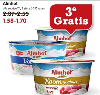 Aanbiedingen Almhof - Almhof - Geldig van 09/11/2014 tot 15/11/2014 bij Em-té