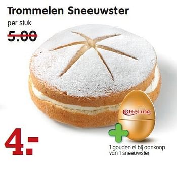 Aanbiedingen Trommelen sneeuwster - Trommelen - Geldig van 09/11/2014 tot 15/11/2014 bij Em-té
