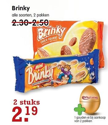 Aanbiedingen Brinky - Brinky - Geldig van 09/11/2014 tot 15/11/2014 bij Em-té
