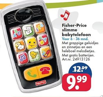 Aanbiedingen Fisher-price slimme babytelefoon - Fisher-Price - Geldig van 26/09/2014 tot 07/12/2014 bij Bart Smit