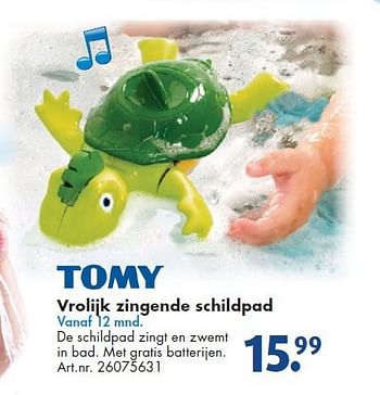 Aanbiedingen Vrolijk zingende schildpad - Tomy - Geldig van 26/09/2014 tot 07/12/2014 bij Bart Smit