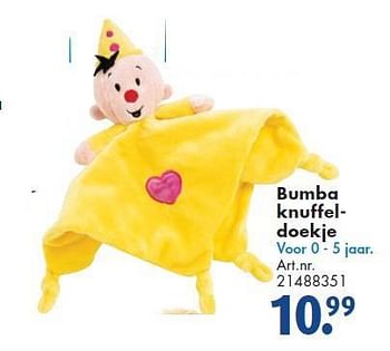 Aanbiedingen Bumba knuffeldoekje - Bumba - Geldig van 26/09/2014 tot 07/12/2014 bij Bart Smit