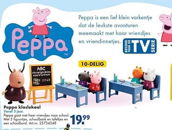 Aanbiedingen Peppa klaslokaal - Peppa  Pig - Geldig van 26/09/2014 tot 07/12/2014 bij Bart Smit