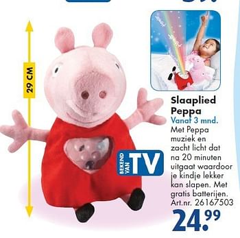 Aanbiedingen Slaaplied peppa - Peppa  Pig - Geldig van 26/09/2014 tot 07/12/2014 bij Bart Smit
