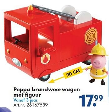 Aanbiedingen Peppa brandweerwagen met figuur - Peppa  Pig - Geldig van 26/09/2014 tot 07/12/2014 bij Bart Smit