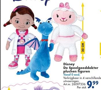 Aanbiedingen Disney de speelgoeddokter pluchen figuren - Disney - Geldig van 26/09/2014 tot 07/12/2014 bij Bart Smit