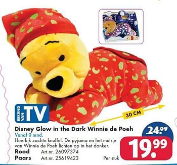 Aanbiedingen Disney glow in the dark winnie de poeh - Disney - Geldig van 26/09/2014 tot 07/12/2014 bij Bart Smit