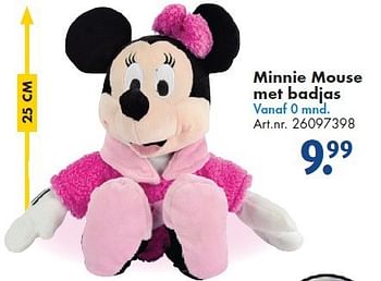 Aanbiedingen Minnie mouse met badjas - Disney - Geldig van 26/09/2014 tot 07/12/2014 bij Bart Smit