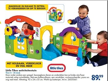 Aanbiedingen Little tikes activiteitentuin - Little Tikes - Geldig van 26/09/2014 tot 07/12/2014 bij Bart Smit