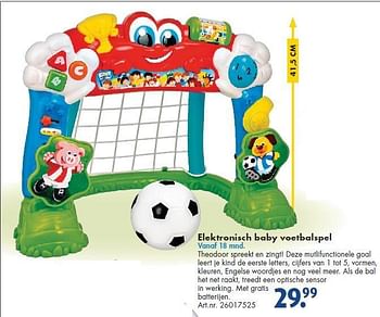 Aanbiedingen Elektronisch baby voetbalspel - Huismerk - Bart Smit - Geldig van 26/09/2014 tot 07/12/2014 bij Bart Smit