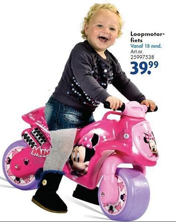 Aanbiedingen Loopmotor- fiets - Disney - Geldig van 26/09/2014 tot 07/12/2014 bij Bart Smit