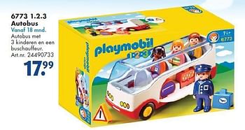 Aanbiedingen 1.2.3 autobus - Playmobil - Geldig van 26/09/2014 tot 07/12/2014 bij Bart Smit