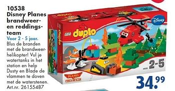 Aanbiedingen Disney planes brandweer en reddings team - Lego - Geldig van 26/09/2014 tot 07/12/2014 bij Bart Smit